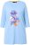 Ulla Popken Floral Motif 3/4 Sleeve Tunic Tee Light Blue - Painetut T-paidat naisille - 