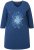 Ulla Popken Dandelion Short Sleeve Graphic Tee Ink Blue - Painetut T-paidat naisille - 