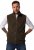 JP1880 Fleece Vest Stand-up Collar Brown - Takit - Miesten Takit, isot koot – 2XL – 12XL
