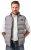 JP1880 Quilted Vest Outdoor Stand-up Collar Grey - Takit - Miesten Takit, isot koot – 2XL – 12XL