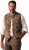 JP1880 Vest Traditional Cowhide Brown - Isot Vaatteet - Miesten vaatteet isot koot