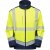 Leo Bowden Ecoviz Softshell Jacket Hi-Vis Yellow/Navy Print - Työvaatteet - Miesten Työvaatteet Isot Koot - 2XL-10XL