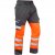 Leo Bideford Ecoviz Poly/Cotton Cargo Trouser Hi-Vis Orange/Grey - Työvaatteet - Miesten Työvaatteet Isot Koot - 2XL-10XL