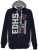 EDDY HILLS EDHS Hoodie Navy - Hupparit ja collegepaidat - Miesten hupparit ja collegepaidat isot koot