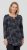 Scandinavian Caramel Triangles Tunic Dark Blue - Painetut T-paidat naisille - 