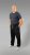 20 Nodi Ponente Long Leg Sports Pants in Combed Fleece Cotton Black - Collegehousut ja collegeshortsit - Miesten Isot collegehousut ja collegeshortsit