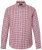 JP1880 Checked Flannel Shirt Long Sleeve Light Red - Kauluspaidat - Miesten isot kauluspaidat 2XL – 8XL