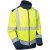 Leo Bowden Ecoviz Softshell Jacket Hi-Vis Yellow/Navy Print - Työvaatteet - Miesten Työvaatteet Isot Koot - 2XL-10XL