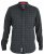 D555 Taylor Long Sleeve Shirt Charcoal - Kauluspaidat - Miesten isot kauluspaidat 2XL – 8XL