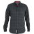 D555 Taylor Long Sleeve Shirt Charcoal - Kauluspaidat - Miesten isot kauluspaidat 2XL – 8XL