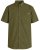 Motley Denim Zagreb Lyhythihainen Kauluspaita Tumma khaki - Kauluspaidat - Miesten isot kauluspaidat 2XL – 8XL