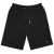 Motley Denim Paris Sweatshorts Black - Collegehousut ja collegeshortsit - Miesten Isot collegehousut ja collegeshortsit