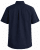 Motley Denim Zagreb Lyhythihainen Kauluspaita Laivastonsininen - Kauluspaidat - Miesten isot kauluspaidat 2XL – 8XL
