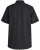 Motley Denim Zagreb Lyhythihainen Kauluspaita Tummanharmaa - Kauluspaidat - Miesten isot kauluspaidat 2XL – 8XL