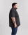 Motley Denim Zagreb Lyhythihainen Kauluspaita Tummanharmaa - Kauluspaidat - Miesten isot kauluspaidat 2XL – 8XL
