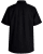 Motley Denim Zagreb Lyhythihainen Kauluspaita Musta - Kauluspaidat - Miesten isot kauluspaidat 2XL – 8XL