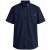 Motley Denim Zagreb Lyhythihainen Kauluspaita Laivastonsininen - Kauluspaidat - Miesten isot kauluspaidat 2XL – 8XL