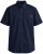 Motley Denim Zagreb Lyhythihainen Kauluspaita Laivastonsininen - Kauluspaidat - Miesten isot kauluspaidat 2XL – 8XL
