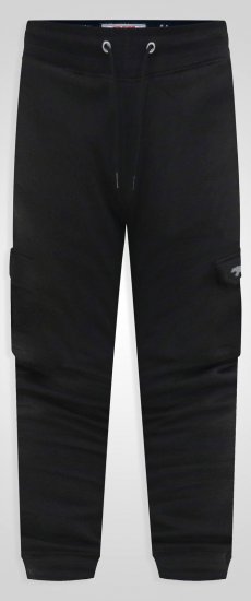 D555 Dexter 1 Cargo Jogger With Bear Embroidery Musta - Collegehousut ja collegeshortsit - Miesten Isot collegehousut ja collegeshortsit