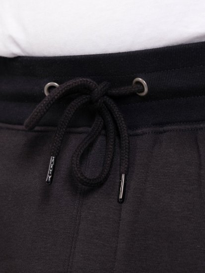 D555 Dexter 1 Cargo Jogger With Bear Embroidery TALL Musta - TALL collegehousut - TALL-collegehousut pitkille