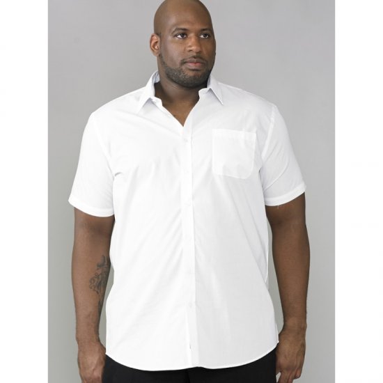 D555 Delmar Easy Iron Paita Valkoinen - Kauluspaidat - Miesten isot kauluspaidat 2XL – 8XL