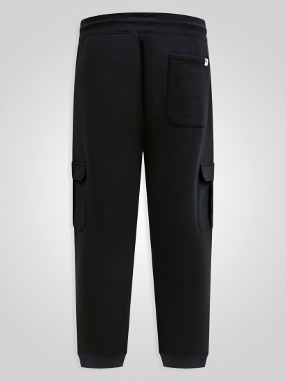 D555 Dexter 1 Cargo Jogger With Bear Embroidery TALL Musta - TALL collegehousut - TALL-collegehousut pitkille