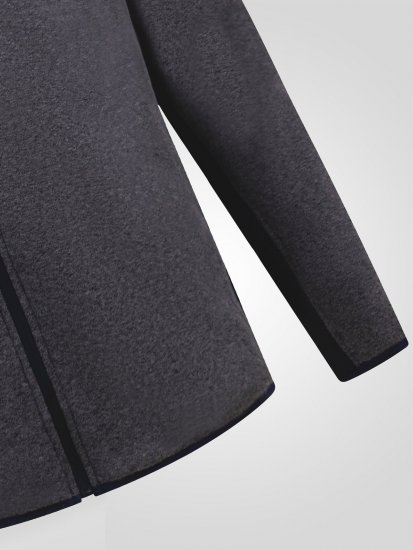 D555 Conrad Detachable Hood Bonded Fleece Zip Through Hoody Tummansininen - Hupparit ja collegepaidat - Miesten hupparit ja collegepaidat isot koot