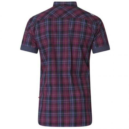 D555 Herbie Short Sleeve Shirt - Kauluspaidat - Miesten isot kauluspaidat 2XL – 8XL