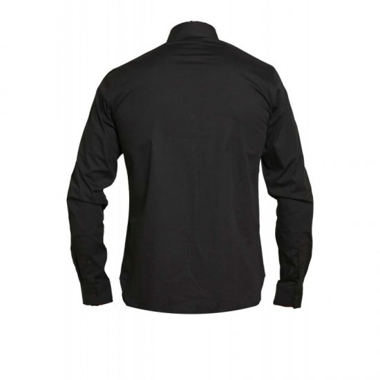 D555 Michael Couture Stretch Shirt Black - Kauluspaidat - Miesten isot kauluspaidat 2XL – 8XL