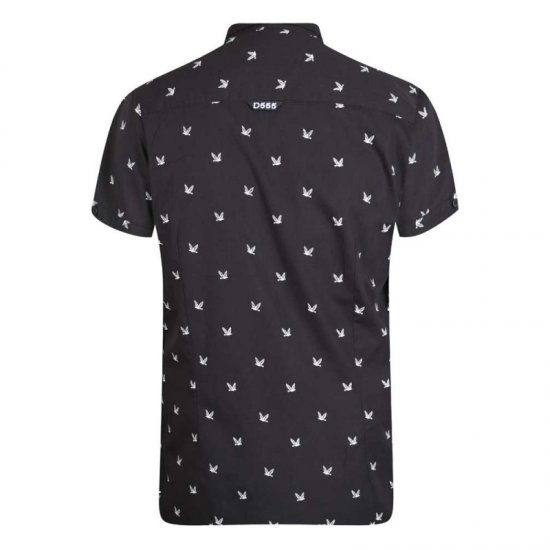 D555 Marley Shirt Black - Kauluspaidat - Miesten isot kauluspaidat 2XL – 8XL