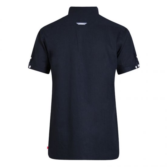 D555 Brixton Shirt Navy - Kauluspaidat - Miesten isot kauluspaidat 2XL – 8XL