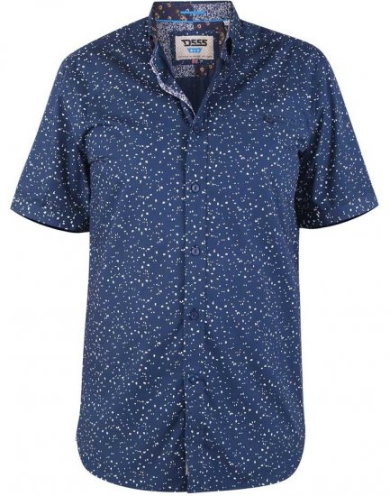 D555 FINDON Print Shirt - Kauluspaidat - Miesten isot kauluspaidat 2XL – 8XL