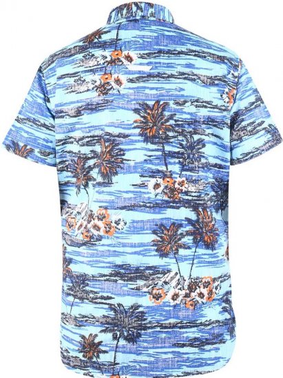 D555 CHARFORD Hawaiian Reverse Printed Shirt - Kauluspaidat - Miesten isot kauluspaidat 2XL – 8XL