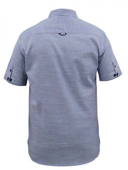 D555 Hadley S/S Micro Dog Tooth Check Shirt - Kauluspaidat - Miesten isot kauluspaidat 2XL – 8XL