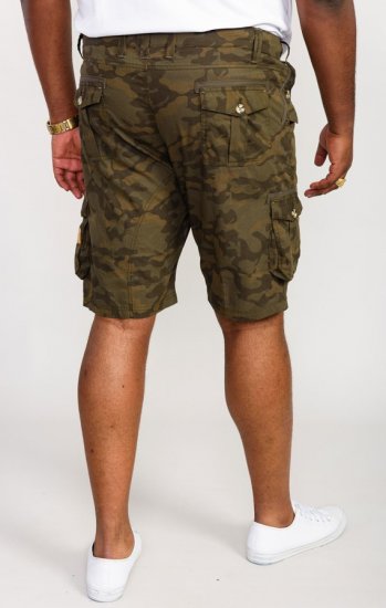 D555 Woobridge Camo Cotton Cargo Shorts - Shortsit - Shortsit, isot koot – W40-W60