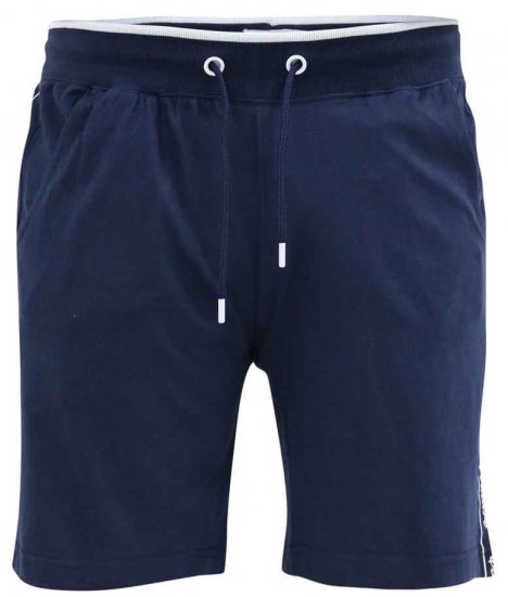 D555 Brantham Couture Elasticated Waistband Shorts Navy - Collegehousut ja collegeshortsit - Miesten Isot collegehousut ja collegeshortsit