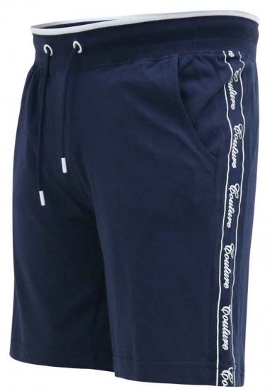 D555 Brantham Couture Elasticated Waistband Shorts Navy - Collegehousut ja collegeshortsit - Miesten Isot collegehousut ja collegeshortsit