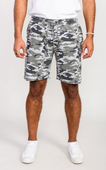 D555 Carlton Elasticated Waist Jersey Camo Shorts - Collegehousut ja collegeshortsit - Miesten Isot collegehousut ja collegeshortsit