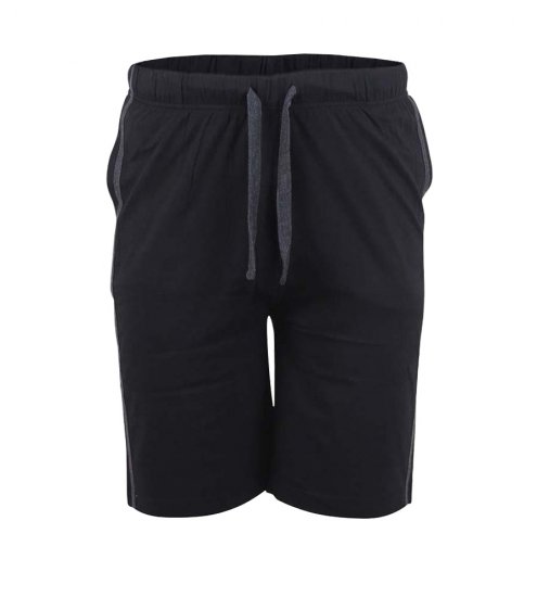 D555 Ryan Jersey Shorts 2-pack Black/Charcoal - Collegehousut ja collegeshortsit - Miesten Isot collegehousut ja collegeshortsit