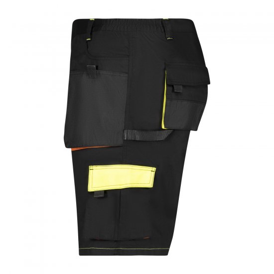 Adamo 109120 Työshortsit Musta - Työvaatteet - Miesten Työvaatteet Isot Koot - 2XL-10XL