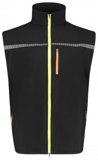 Adamo 109134 Softshellliivi Musta - Työvaatteet - Miesten Työvaatteet Isot Koot - 2XL-10XL