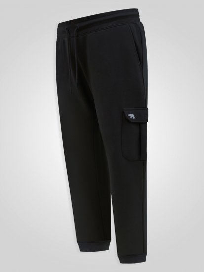 D555 Dexter 1 Cargo Jogger With Bear Embroidery Musta - Collegehousut ja collegeshortsit - Miesten Isot collegehousut ja collegeshortsit