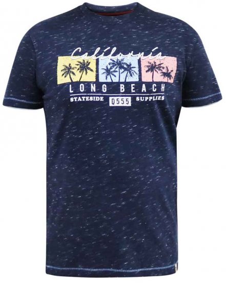 D555 Thorndon California Long Beach Printed T-Shirt - T-paidat - Isot T-paidat 2XL – 14XL