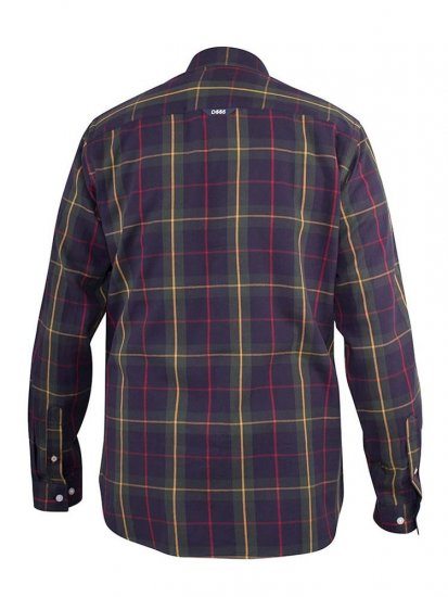 D555 Gladstone Check Button Down Collar Shirt - Kauluspaidat - Miesten isot kauluspaidat 2XL – 8XL