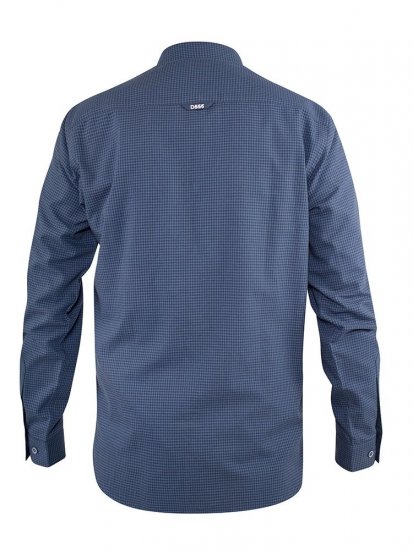 D555 Melbourne Gingham Check Long Sleeve Button Down Shirt - Kauluspaidat - Miesten isot kauluspaidat 2XL – 8XL
