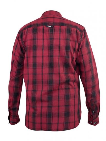 D555 Benalla Check Long Sleeve Button Down Shirt - Kauluspaidat - Miesten isot kauluspaidat 2XL – 8XL