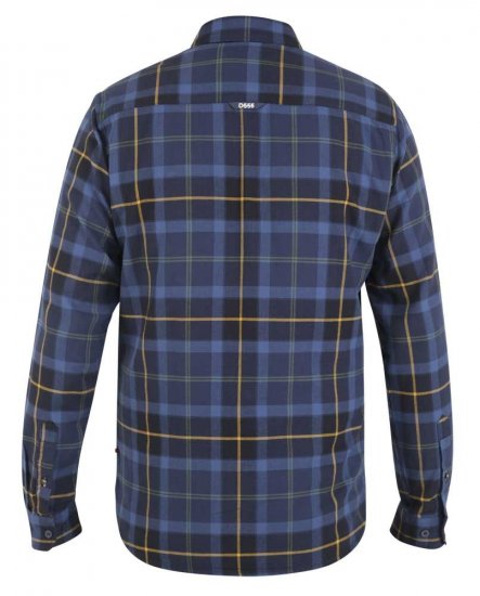 D555 Helston LS Flannel Shirt - Kauluspaidat - Miesten isot kauluspaidat 2XL – 8XL