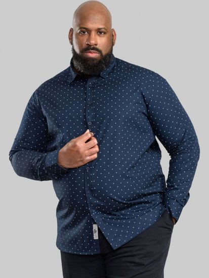 D555 Boscastle LS Shirt - Kauluspaidat - Miesten isot kauluspaidat 2XL – 8XL