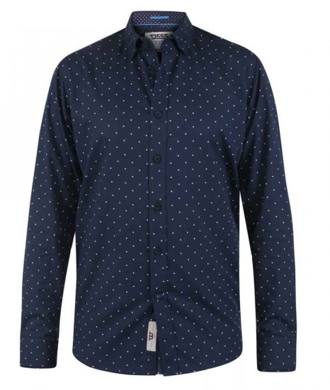 D555 Boscastle LS Shirt - Kauluspaidat - Miesten isot kauluspaidat 2XL – 8XL