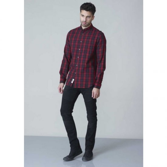 D555 Theo Long Sleeve Check Shirt - Kauluspaidat - Miesten isot kauluspaidat 2XL – 8XL
